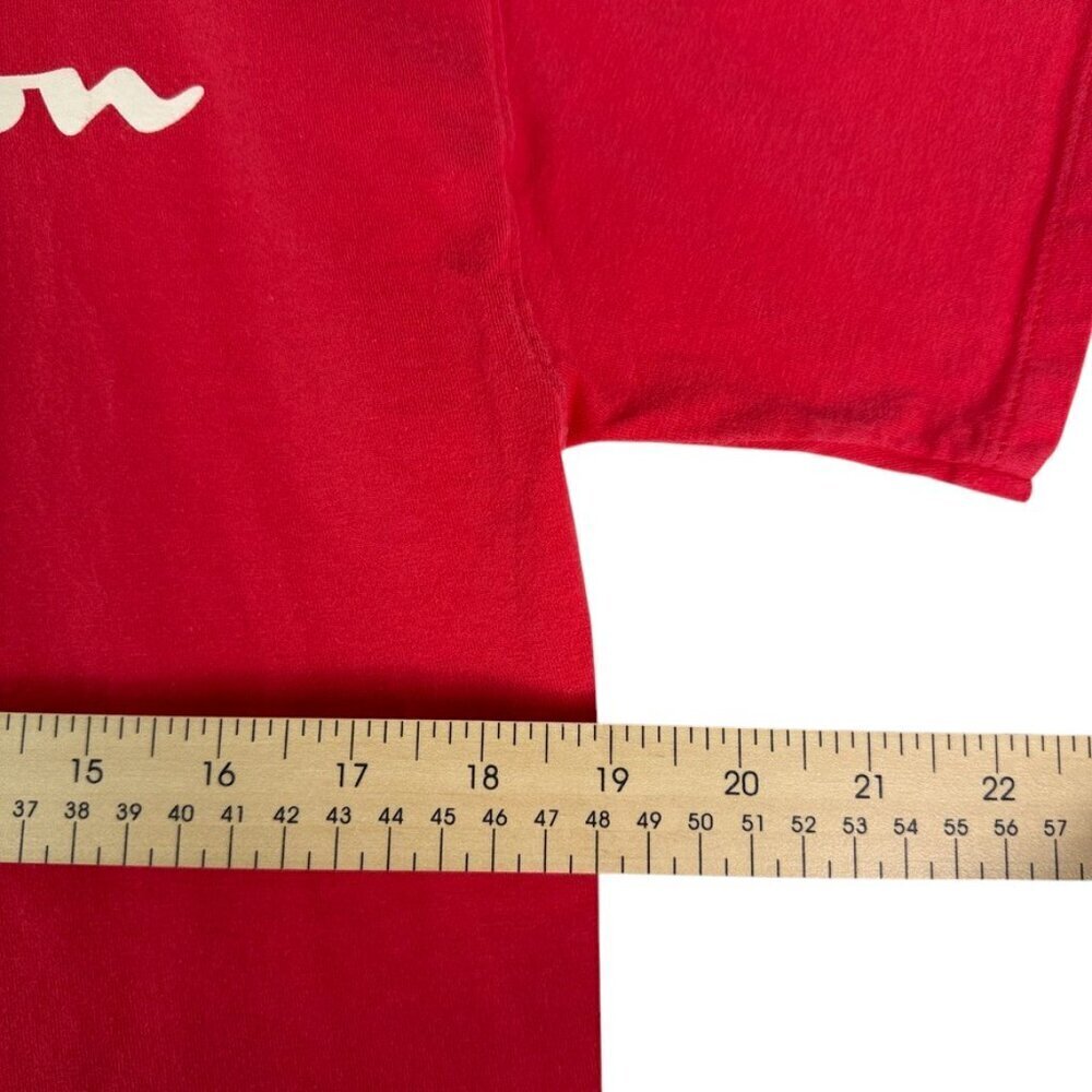 Champion Red Logo T-Shirt Men’s Medium Classic Athletic Cotton Tee - Picture 7 of 10